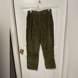 Vintage women’s lands end size 12 Olive Green Corduroy Pants